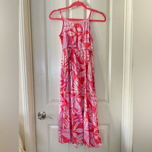 Cat & Jack Girls’ Tropical Floral Maxi Dress 🩵